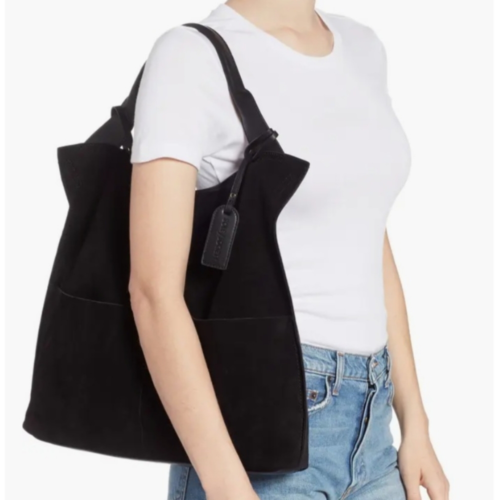 Sole Society Jamari Suede & Faux Leather Tote